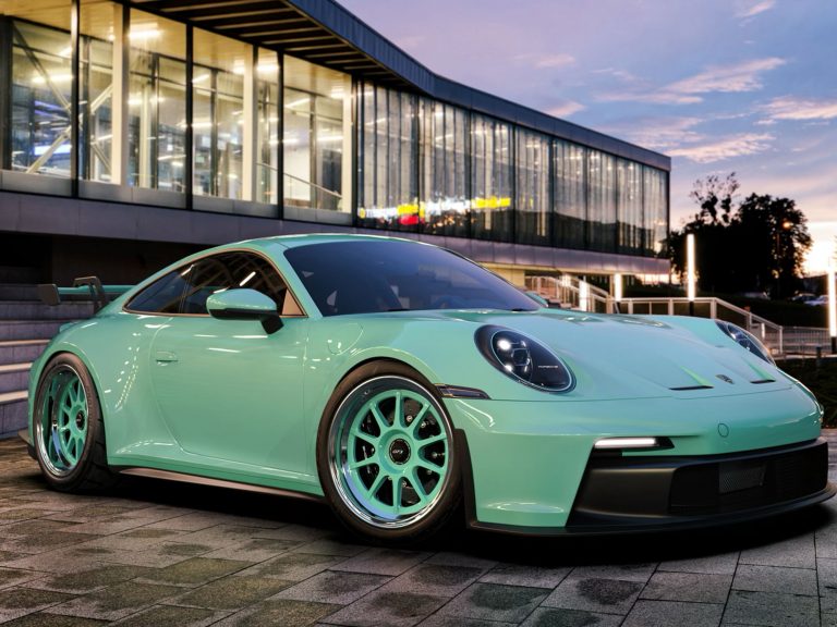 Tiffany Blue Porsche with tiffany blue Profil Contour 310